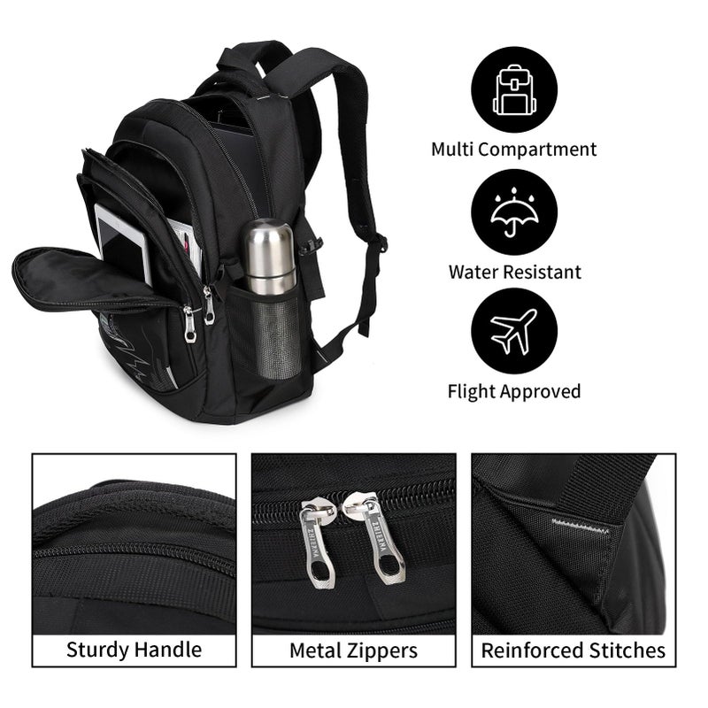 goldwheat Backpack For Teen Boys, Lightweight Water-resistant Boys Bookbag Laptop Backpack Casual Travel Daypack - Image 4